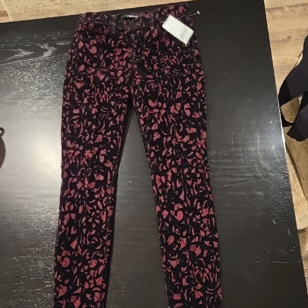 Nwt! J Brand Super Skinny Mid Rise Brocade Jeans 25